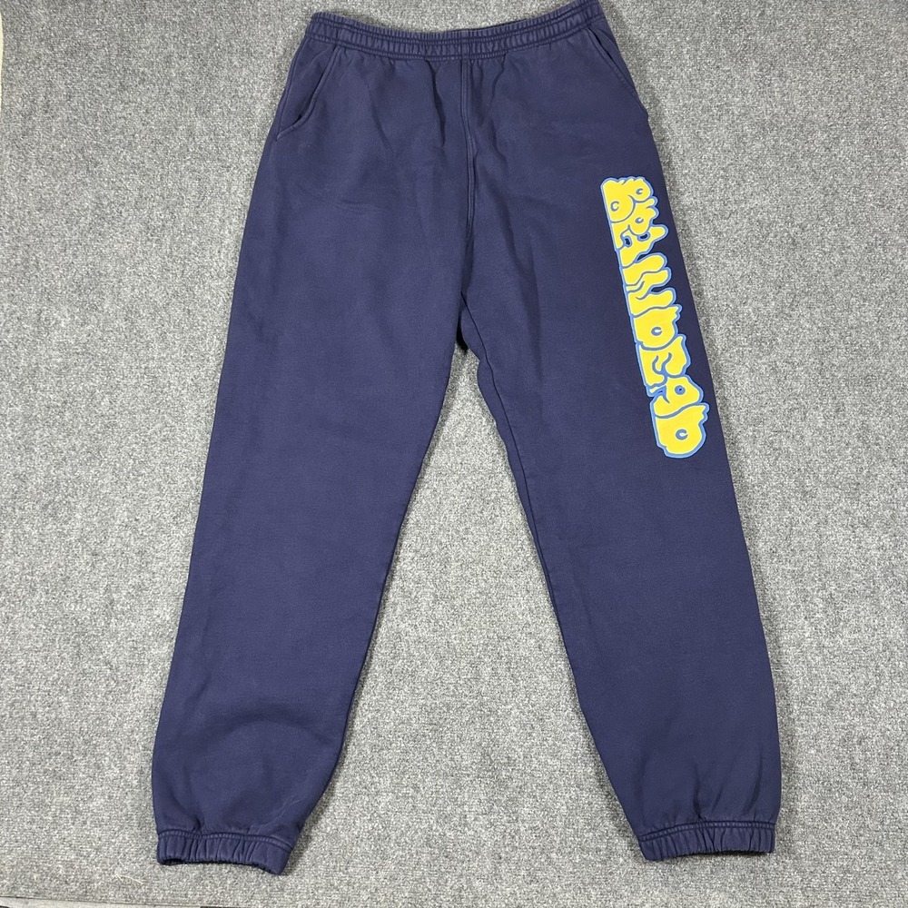 Brain Dead Men's XL Navy Blue Sweatpants Heavyweight Cotton Fleece #3014